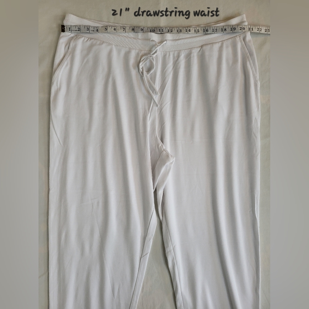Talbots Haven Well Within 100% Cotton White Joggers NEW Size XXL - Picture 6 of 10